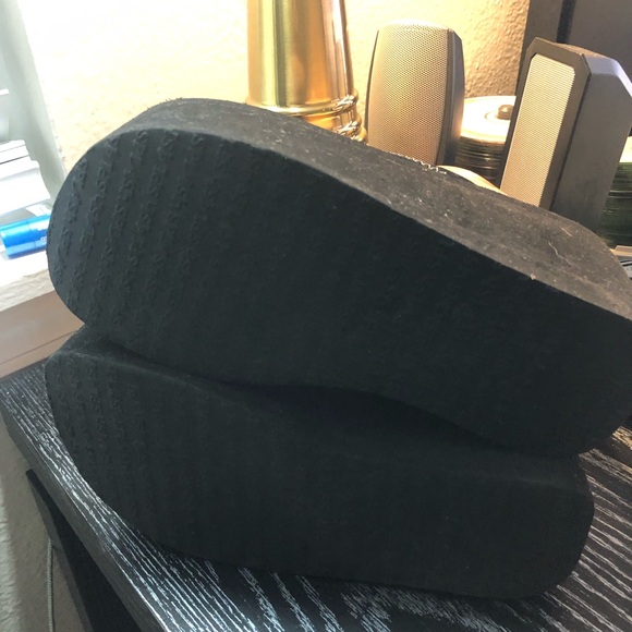 Funky Chunk Women's Black Flip Flops Platform Sandals Size 6 - Picture 14 of 14